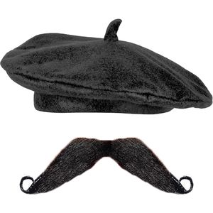 JSTHHTT 3 stuks baret voor volwassenen voor mannen en vrouwen - Franse stijl klassieke effen kleur, vintage elegante zachte rekbare pet, lichtgewicht effen winterhoed