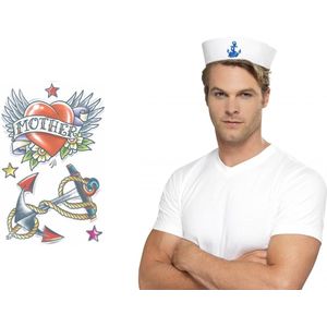 WIDMANN Milano Party Fashion Kostuum marine, kapitein, jurk, matroos WIDMANN Milano Party Fashion Kostuum marine, kapitein, jurk, matroos