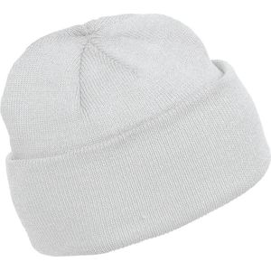 K-up Hats Wintermuts Beanie Yukon - gebroken wit - heren/dames - sterk/zacht/licht gebreid 100% Acryl - Dames/herenmuts
