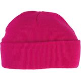 K-up Hats Wintermuts Beanie Yukon - fuchsia roze - heren/dames - sterk/zacht/licht gebreid 100% Acryl - Dames/herenmuts
