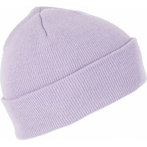 Wintermuts Beanie Yukon - lila paars - heren/dames - sterk/zacht/licht gebreid 100% Acryl - Mutsen - volwassenen