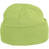 K-up Hats Wintermuts Beanie Yukon - lime groen - heren/dames - sterk/zacht/licht gebreid 100% Acryl - Dames/herenmuts