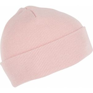 Wintermuts Beanie Yukon - lichtroze - heren/dames - sterk/zacht/licht gebreid 100% Acryl