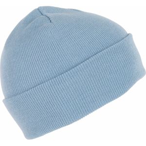 K-up Hats Wintermuts Beanie Yukon - lichtblauw - heren/dames - sterk/zacht/licht gebreid 100% Acryl