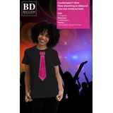 Bellatio Decorations - Verkleed T-shirt - Licht Roze - 100% Katoen
