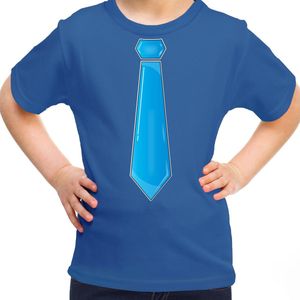 Bellatio Decorations - Verkleed T-shirt - Blauw - 100% Katoen
