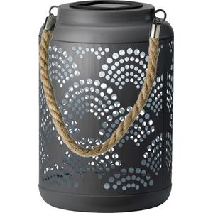 Solar lantaarn ijzer antraciet 23 cm