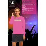 Bellatio Decorations Verkleed sweater voor dames - kusjesdag - blauw - carnaval - foute party