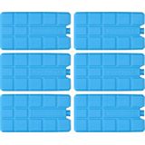 Koeltas of koelbox koelelementen - set van 6x stuks - 15 x 8 cm - 200 ml