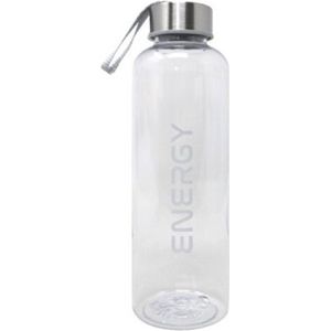 Concorde Drinkfles/waterfles/bidon - 570 ml - energy - wit - kunststof