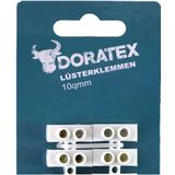 Doratex Kroonsteentjes set - wit - 24x stuks - elektra artikelen