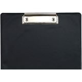 Clipboard/klembord/memobord voor documenten - 4x - zwart - A4 formaat - kunststof
