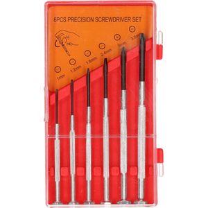 Precisie schroevendraaier set, 11 delig, platkop, kruiskop
