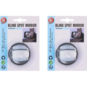 All Ride - Dodehoekspiegels - Antraciet - Kunststof - 2x Stuks