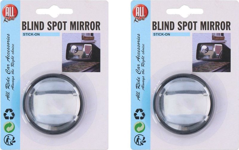 All Ride - Dodehoekspiegels - Antraciet - Kunststof - 2x Stuks