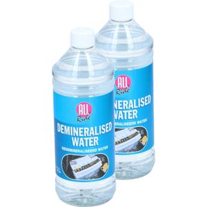 All Ride - Accuwater - Gedemineraliseerd Water - 1 l - Voor Ruiten/Strijkijzer/Auto