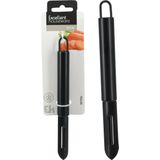 Schil/aardappelschilmes/dunschiller - set van 2 - zwart - RVS - 20 en 11 cm
