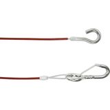 Hulpkoppeling - Breekkabel - Zwart - Staal - 1 Meter