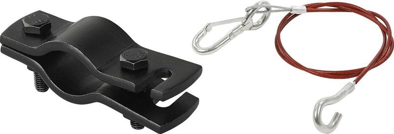 Hulpkoppeling - Breekkabel - Zwart - Staal - 1 Meter