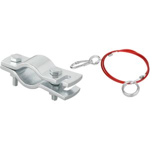 Hulpkoppeling - Zwart - Staal - Inclusief 1.5 Meter Breekkabel