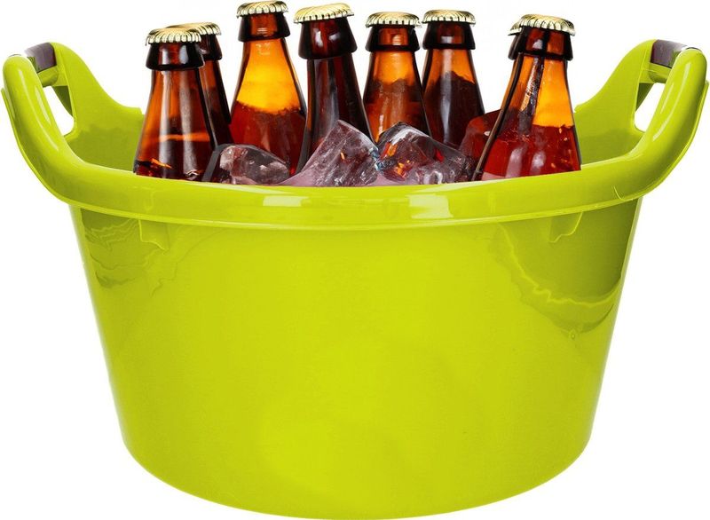 Plastic Forte - IJsemmer - Groen - Kunststof - 17L - Met 24 Grote IJsblokken