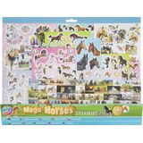 Paarden stickers set - voor kinderen - 500 stuks - paardenliefhebber artikelen