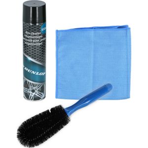 All Ride auto velgen schoonmaken set - borstel/spray/doek - velgenreiniger pakket