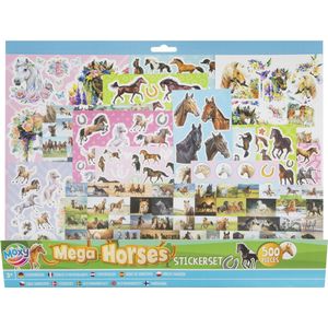 Paarden stickers set  - voor kinderen - 1000 stuks - paardenliefhebber artikelen