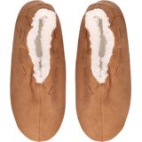 Antonio - Pantoffels - Camel Bruin - 100% Polyester - Zachte Teddy Voering
