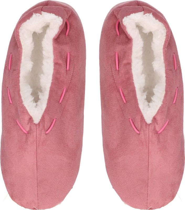 Antonio - Pantoffels - Roze - 100% Polyester - Zachte Teddy Voering