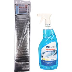 Ruitenontdooier spray - voor auto - 1L - antivries sprays - winter/vorst - incl. anti-vorstdeken - Ontdooispray