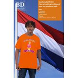 Bellatio Decorations Koningsdag T-shirt voor heren - kingpouce tompouce - oranje - feestkleding