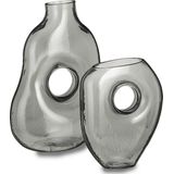 Vaas - Glas - Transparant - Decoratief