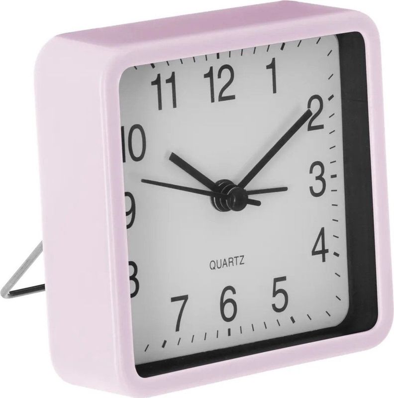 Atmosphera - Dawn - Wekker - Roze - Kunststof - 8 x 8 cm
