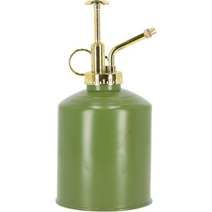 Esschert Design plantenspuit/vernevelaar - dennengroen/goud - 19.5 cm