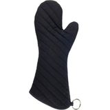 BBQ handschoenen - hittebestendig tot ... - zwart - katoen - ovenwanten