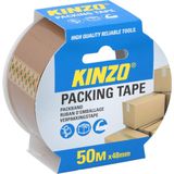 Tape/plakband houder - inclusief 3x rollen verpakking plakband van 15 meter - breedte 5 cm