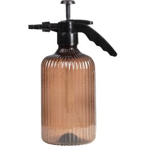 Esschert Design plantenspuit/vernevelaar - PET - chocolade bruin/zwart - 33 cm