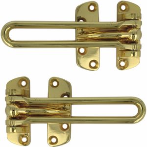 AMIG kierstandhouder - 2x - 120mm -  goud - incl schroeven - inbraakbeveiliging