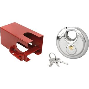 ProPlus - Set Aanhangwagen Slot - Rood - Metaal