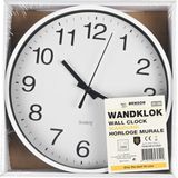 Benson - Wandklok - Wit - Kunststof - Diameter 20 cm - Modern