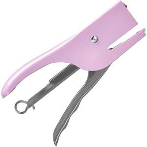 Pincello Kantoor nietmachine/niettang - metaal - 14 cm - lila paars - thuis/werk - voor nietjes nr 10 - kinderen en volwassenen