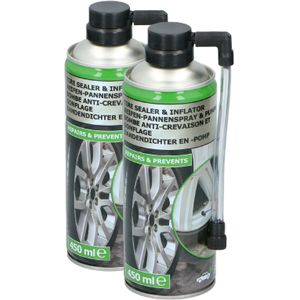Bandenreparatie - 2x - Auto/Scooter - 450 ml