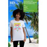 Bellatio Decorations Tropical party T-shirt voor dames - tropisch feest - wit - carnaval themafeest
