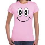 Bellatio Decorations - Verkleed T-shirt - Licht Roze - 100% Katoen