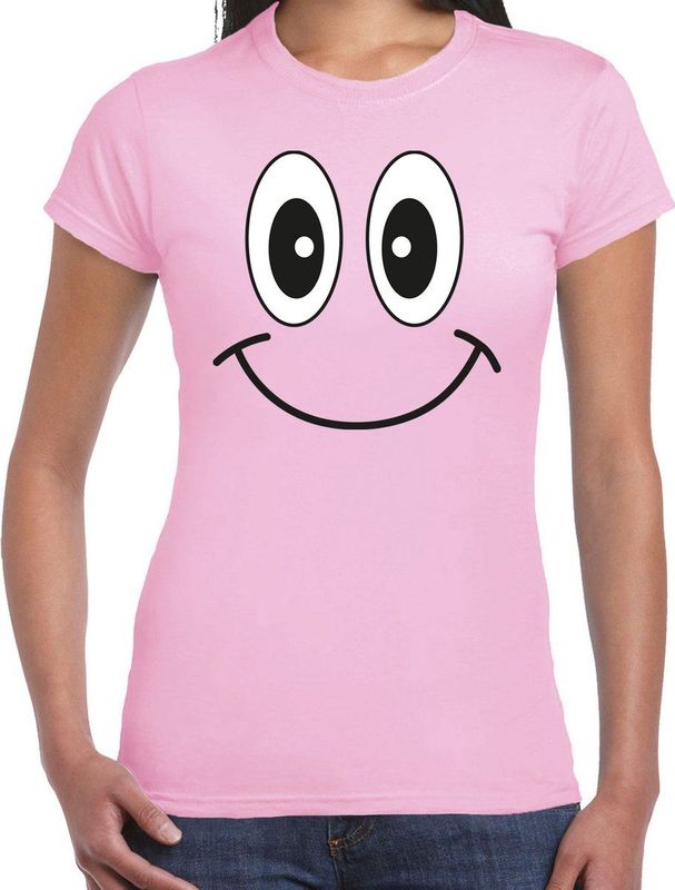 Bellatio Decorations - Verkleed T-shirt - Licht Roze - 100% Katoen