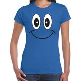 Bellatio Decorations - Verkleed T-shirt - Blauw - Katoen