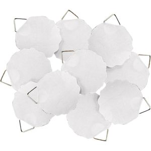 Rayher - Zelfklevende Ophanghaakjes - Wit - 10x Stuks - Draagvermogen Max 1 Kilo