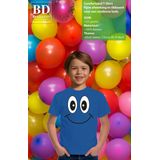 Bellatio Decorations - Verkleed T-shirt - Blauw - Katoen