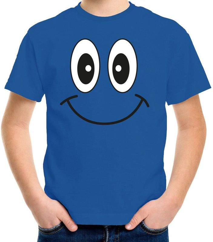 Bellatio Decorations - Verkleed T-shirt - Blauw - Katoen
